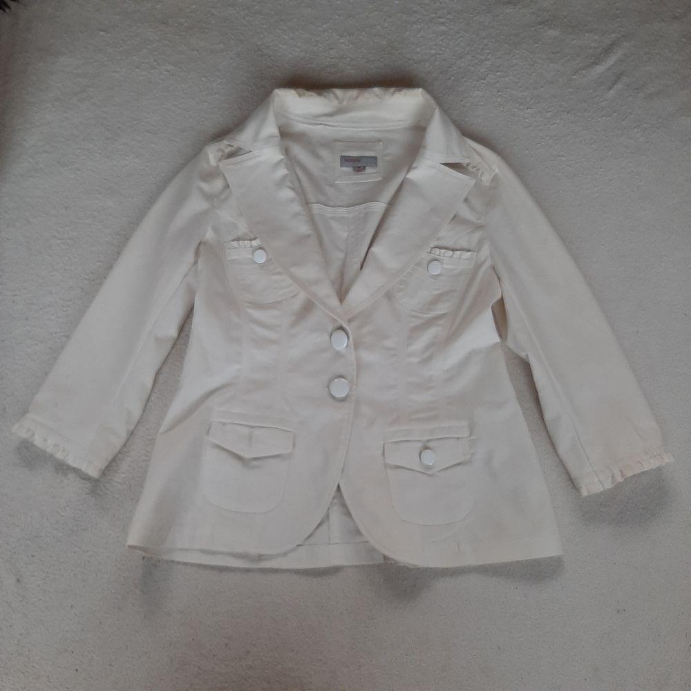 Georgiou Studio White Blazer Size M